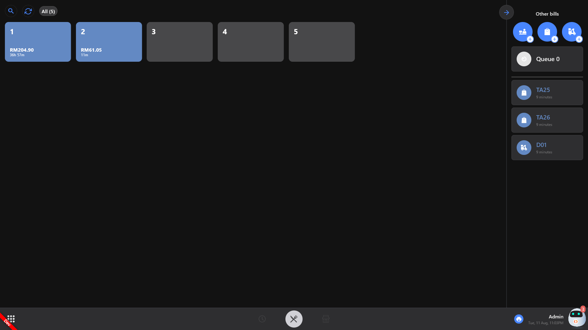FeedMe order management interface